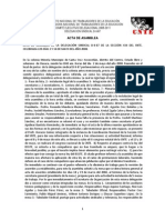 ACTA DE ASAMBLEA DE LA DELEGACIÓN SINDICAL de Criterios