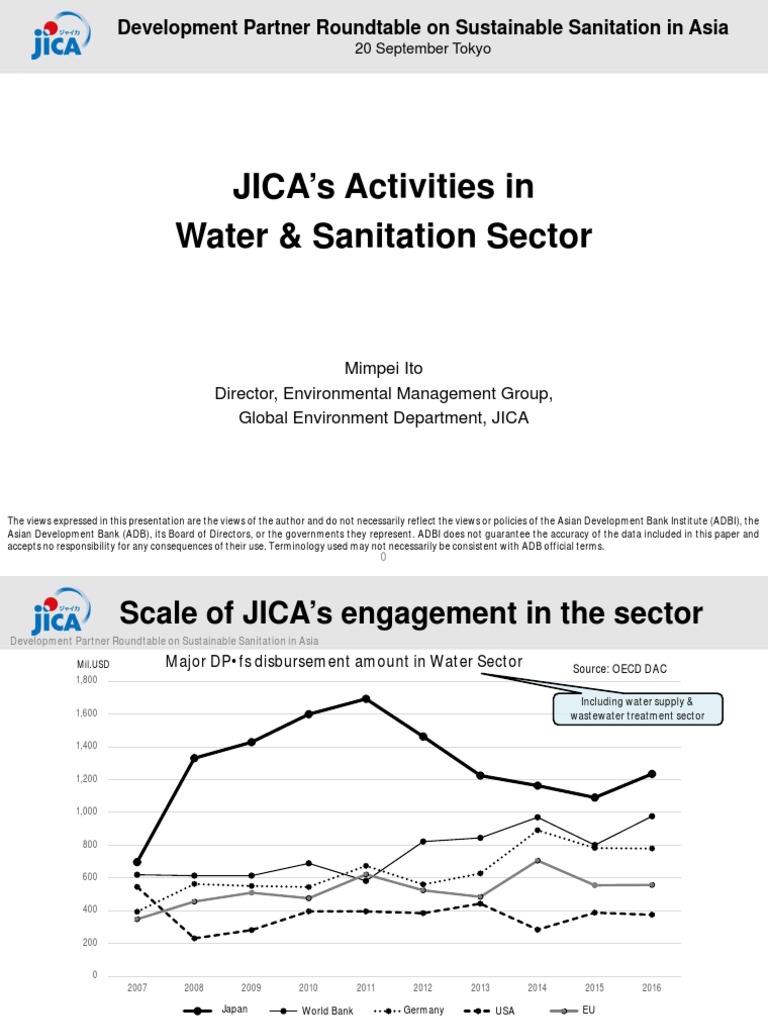 JICA's Activities in Water & Sanitation Sector PDF Sanitation