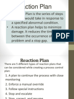 Reaction Plan