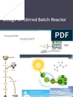 Design of Stirred Batch Reactor