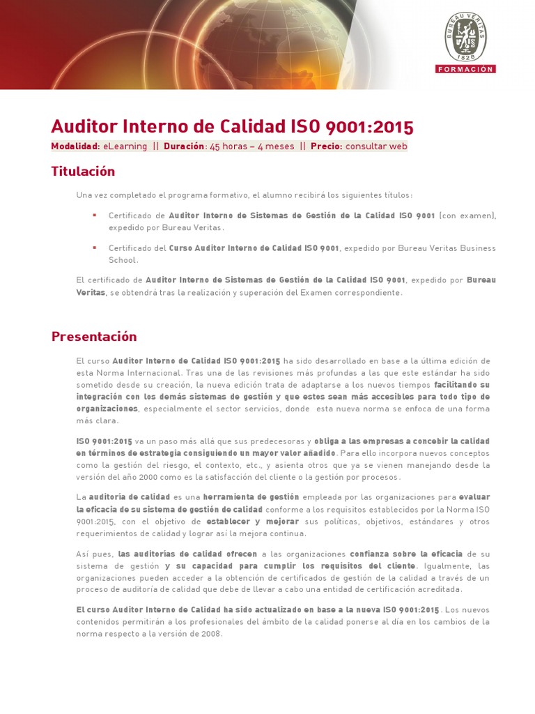 Auditoria ISO 9001 | PDF | Gestión de la calidad | Calidad (comercial)