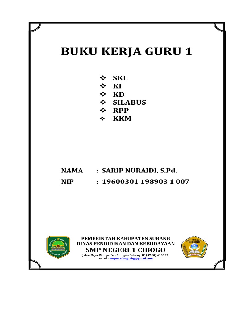Buku Kerja Guru Smp