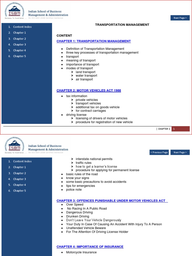 Transport Management PDF Mode Of Transport Train