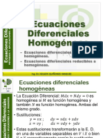 5. Ecuaciones Diferenciales Homogeneas