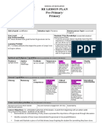 Re Lesson Plan Pre-Primary/ Primary