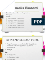 Penerimaan Total Dan Fungsi Produksi