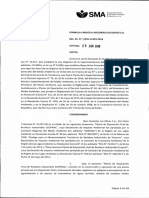 Formulación de Cargos SMA a  Asesorías los Olivos S.A.