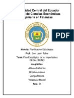 Plan estratégico Importadora RECALFRENO