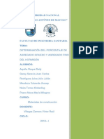 Determinación Del Porcentaje de Agregado Grueso y Agregado Fino Del Hormigón