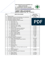 Daftar Tarif