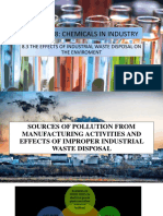 Chapter 8: Chemicals in Industry: 8.3 The Effects of Industrial Waste Disposal On The Enviroment