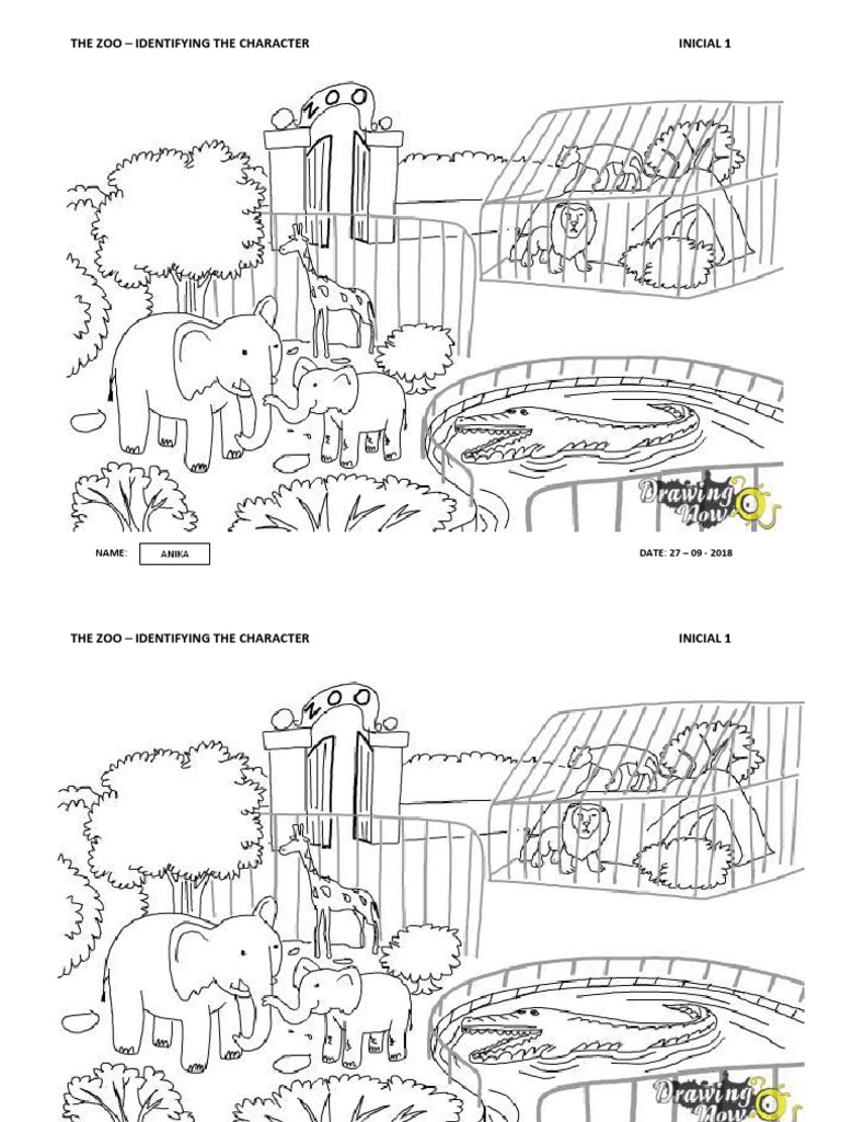 Zoo Character Identification Guide | PDF | Foreign Language Studies