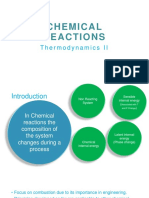 Chemical Reactions: Thermodynamics II