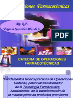 Operaciones Farmacotécnicas: Fundamentos y Aplicaciones