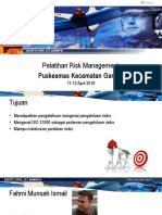 Risk Management Puskesmas Gambir