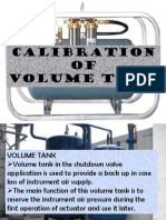 Calibration OF Volume Tank