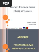 Ambiente, Segurança, Higiene e Saúde do Trabalho 