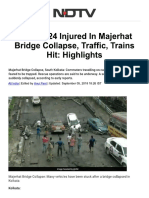 Majerhat Bridge Collapse in West Bengal..