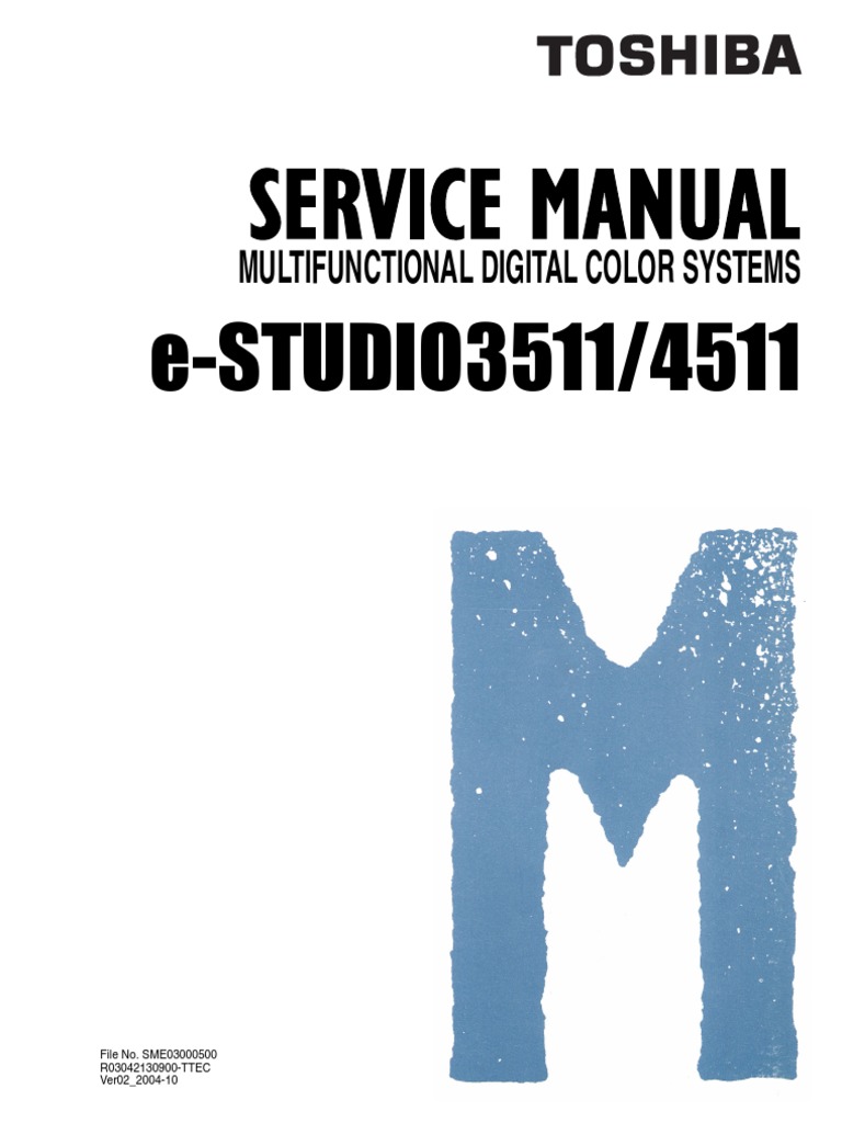 Toshiba E-Studio 3511-4511 Service Manual | Power Supply | Personal  Computers