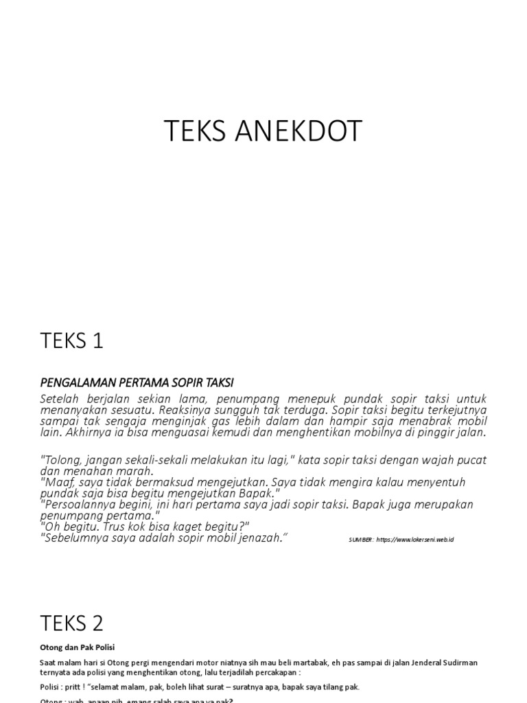 TEKS ANEKDOT