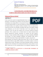 Ownership Concentration and Firm Performance: Evidence From The Banking Sector of Pakistan