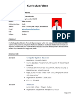 Curriculum Vitae: Personal Information