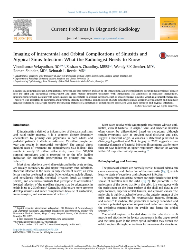 Current Problems in Diagnostic Radiology PDF Thrombosis Vein