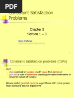 Constraint Satisfaction Problems: Section 1 - 3