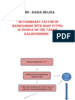 Name: Raisa Melina: " Determinant Factor of Hanwashing With Soap (CTPS) in People On The Tanah Kalikedinding "