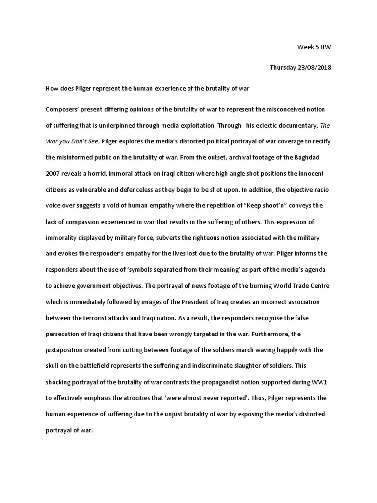 War You Don't See, Pilger Explores The Media's Distorted Political