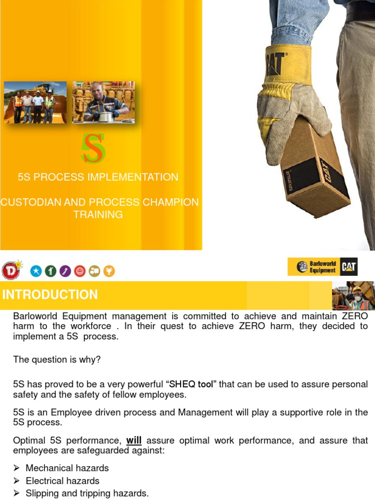 5S Custodian and Champions Training Slides PDF Housekeeping Business