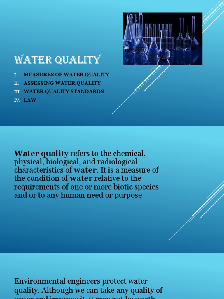WATER QUALITY ppt.pptx | Clean Water Act | Water Pollution