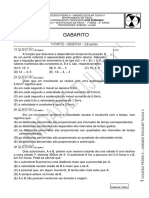 1 Certificacao - 2 Turno - Gabarito - 1 Serie - 2011