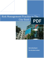 Risk Management of City Bank