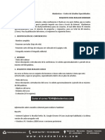 Requisitos para Charlas PDF