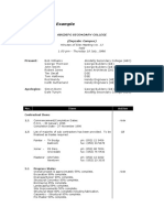 Site Minutes - Example: Present