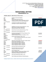 2015 Product List Educational