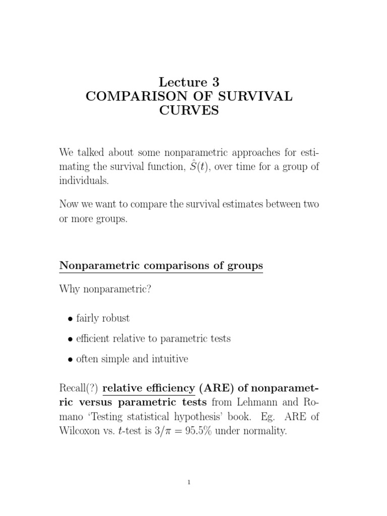 Survival Analysis Pdf Dependent And Independent Variables Chi