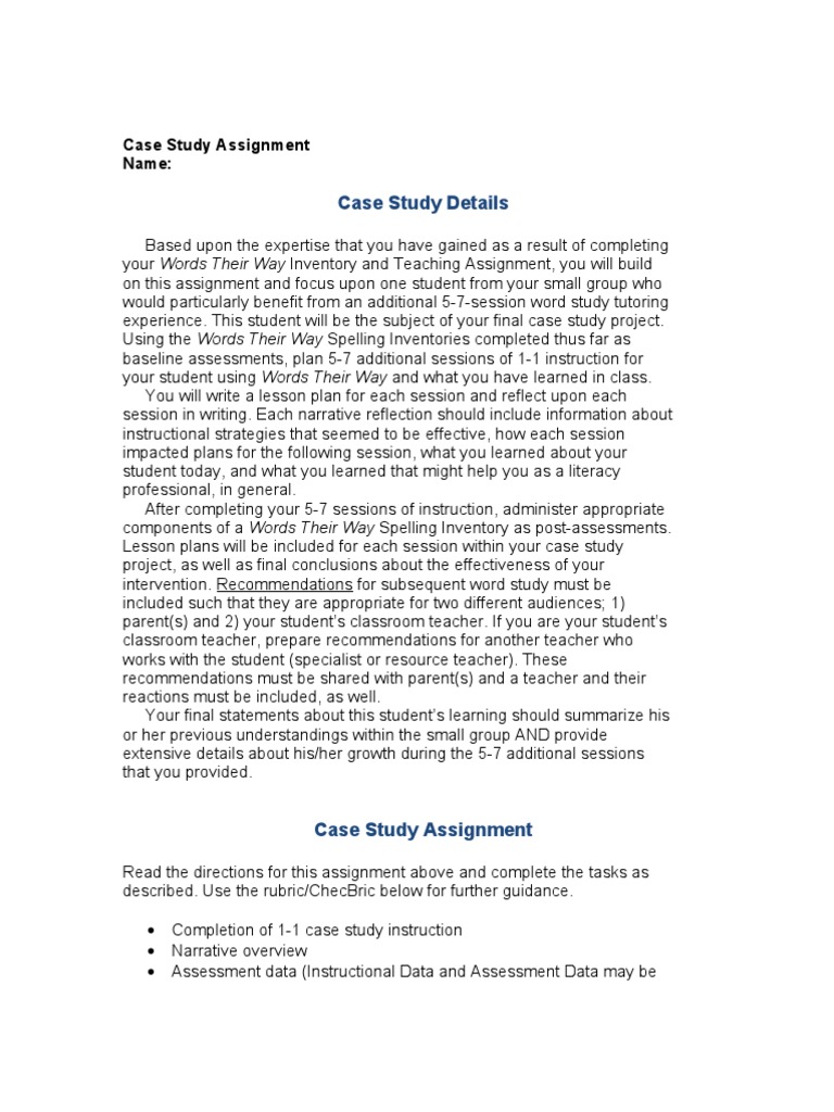 Example of a case study picture