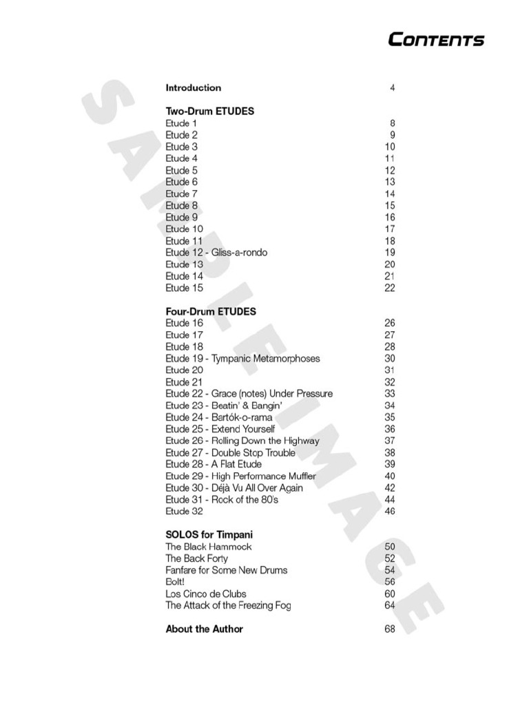 Collection Etudies Solos Timpani PDF