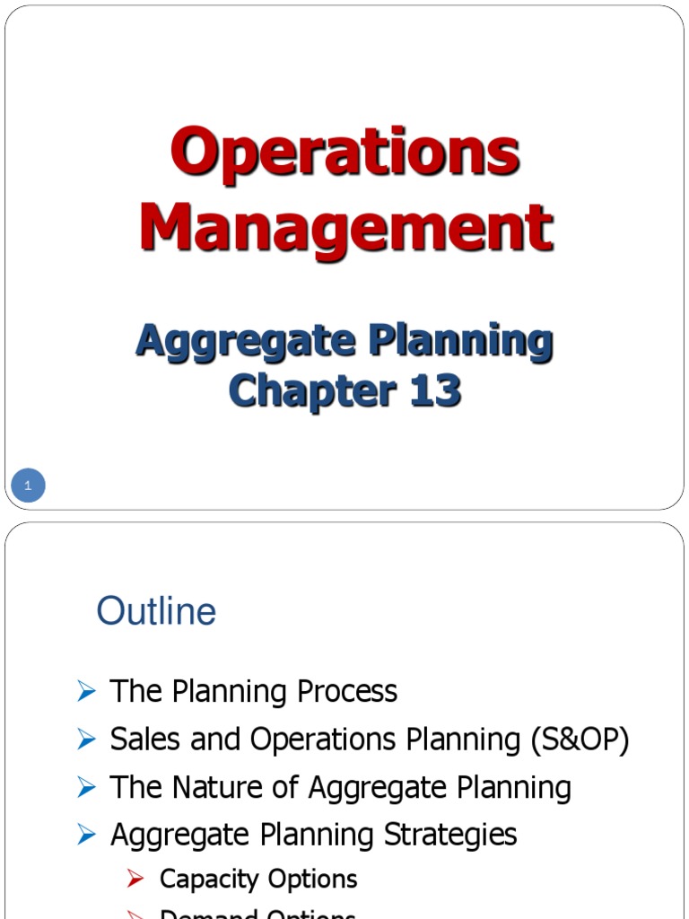 Aggregate Planning - Introduction | PDF | Inventory | Business Economics