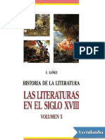 Siglo XVIII. Ilustracion Neoclasicismo y Prerromanticismo Iañez PDF