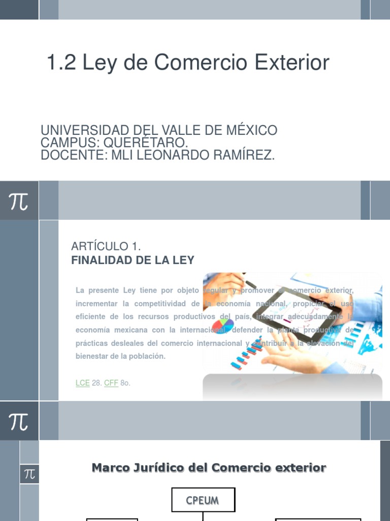 Ley de Comercio Exterior | PDF | El comercio internacional | Arancel