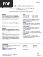 Literature and General Info Swedish For Int Students vt2017 PDF