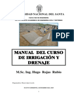 Manual Del Curso de Irrigacion - HUGO ROJAS RUBIO PDF