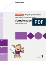 Young Learners Sample Papers 2018 Vol1 PDF