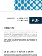 Análisis y Procedimientos Constructivos