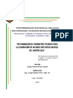 Determinación de Parámetros Técnicos Para