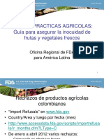 Buenas Practicas Agricolas y de Manufactura Para Asegurar La Inocuidad de Los Alimentos