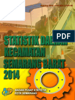 Statistik Daerah Kecamatan Semarang Barat 2014 PDF